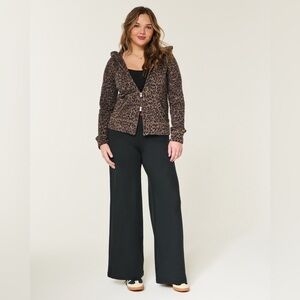 Hollister Elegant Black Wide-Leg Trousers